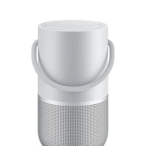 Bose - Portable Smart Speaker with built-in WiFi, Bluetooth, Google Assistant and Alexa Voice Control - Luxe Silver